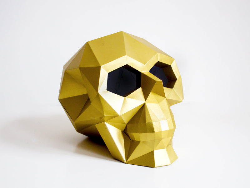 Skull Sculpture <br> DIY Paper Craft Template