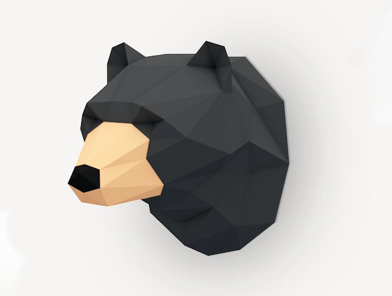 Bear Sculpture <br> DIY Paper Craft Template