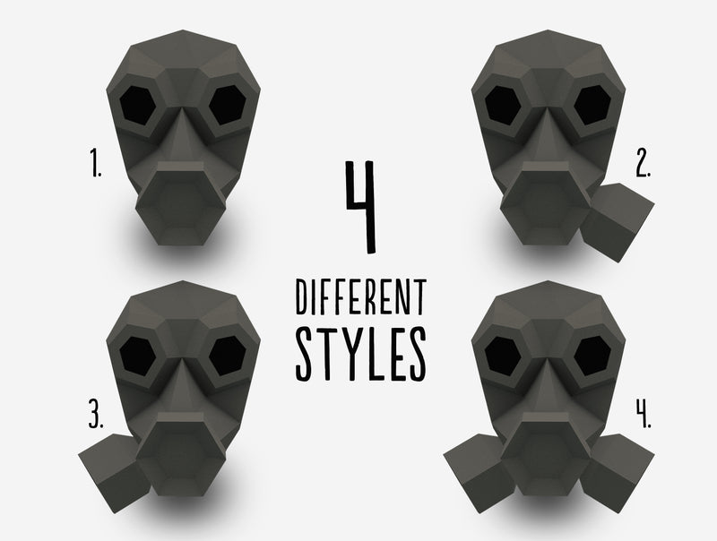 Gas Mask <br> DIY Paper Mask Template