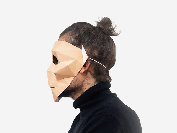 Goblin Half Mask<br> DIY Paper Mask Template