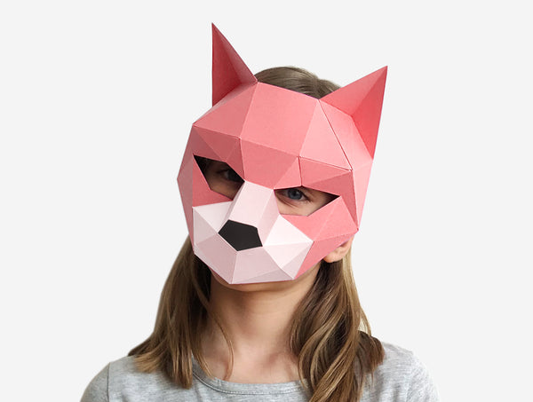 Kids Cat Mask DIY Paper Mask Template – Lapa Studios