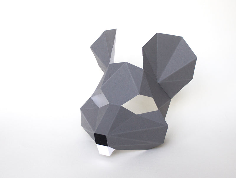 Kids Mouse Mask <br> DIY Paper Mask Template