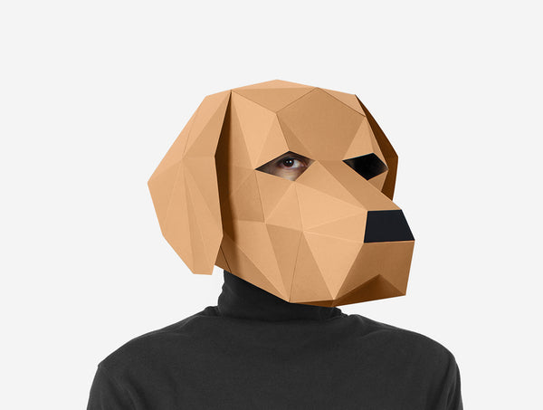 Labrador Dog Mask DIY Paper Mask Template – Lapa Studios