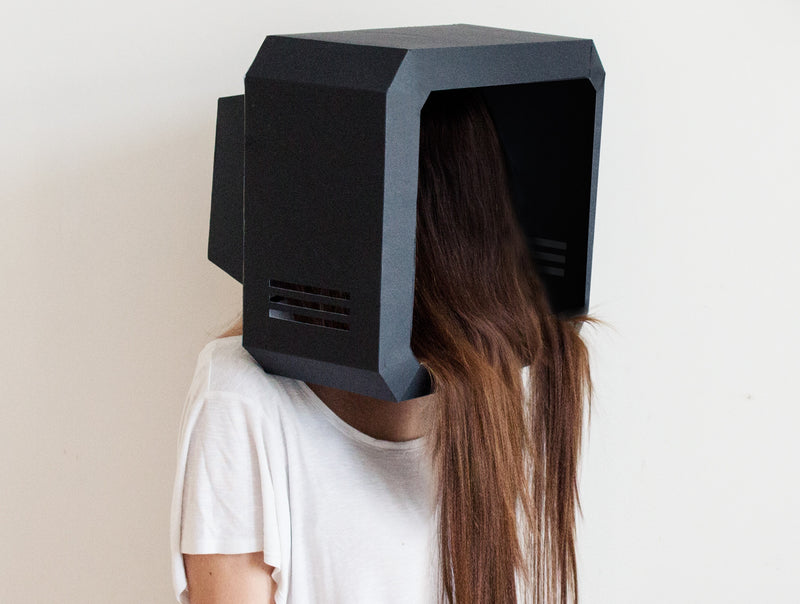 TV Mask <br> DIY Paper Mask Template