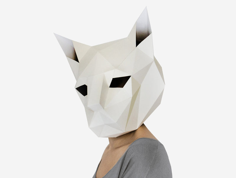 Siamese Cat Mask <br> DIY Paper Mask Template