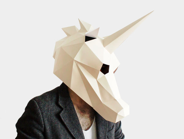 Unicorn Mask <br> DIY Paper Mask Template