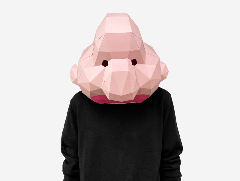 Blobfish Mask <br> DIY Paper Mask Template