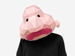 Blobfish Mask <br> DIY Paper Mask Template