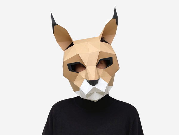 Wild Cat Mask DIY Paper Mask Template | Lapa Studios wild-cat-mask-diy-paper-mask-template-lapa-studios