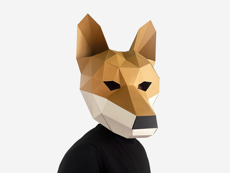 Dingo Mask <br> DIY Paper Mask Template