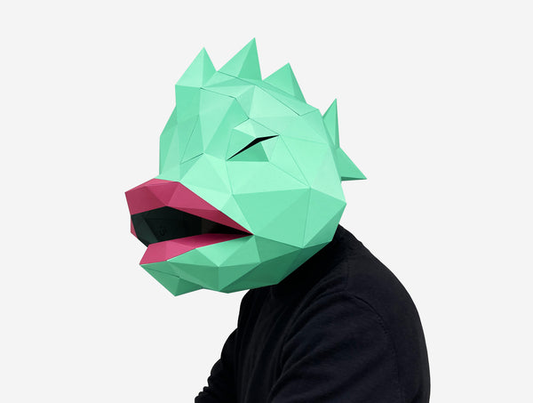 Fish Mask <br> DIY Paper Mask Template