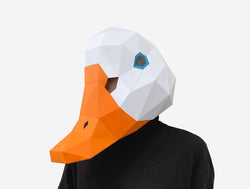 Goose Mask <br> DIY Paper Mask Template