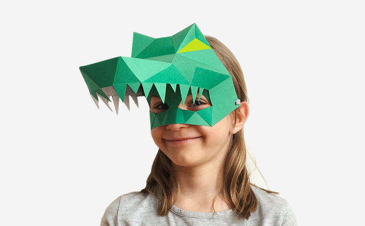 Child Paper Mask Lapa Studios | DIY Animal Masks, Paper Art & Paper Masks