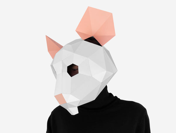 Mouse Mask Pattern Mouse Mask DIY Paper Mask Template | Lapa Studios