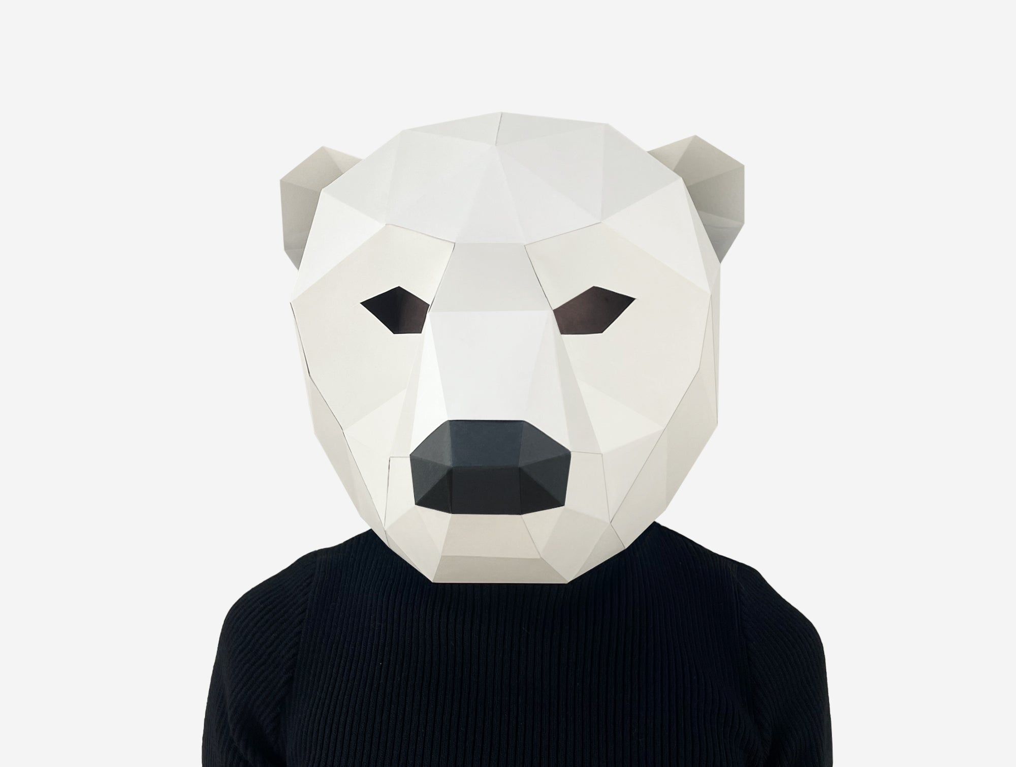 Polar Bear Mask Paper Mask Digital Template Lapa Studios