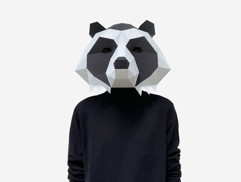 Racoon Mask <br> DIY Paper Mask Template