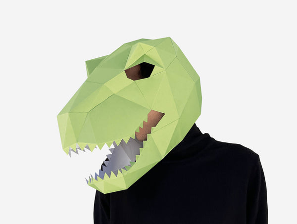 Velociraptor Mask <br> DIY Paper Mask Template