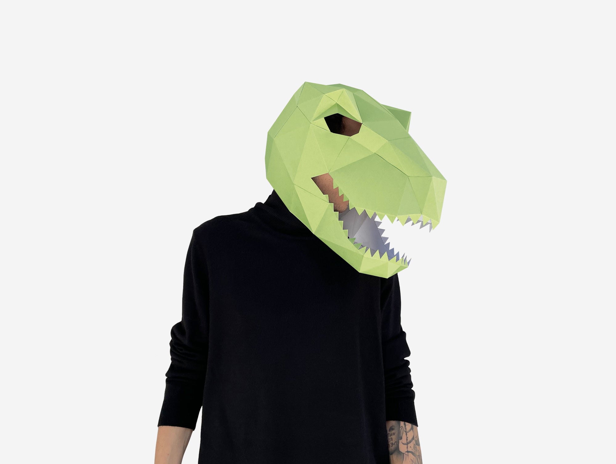 Drawn Raptor Mask Velociraptor Mask DIY Paper Mask Template | Lapa Studios