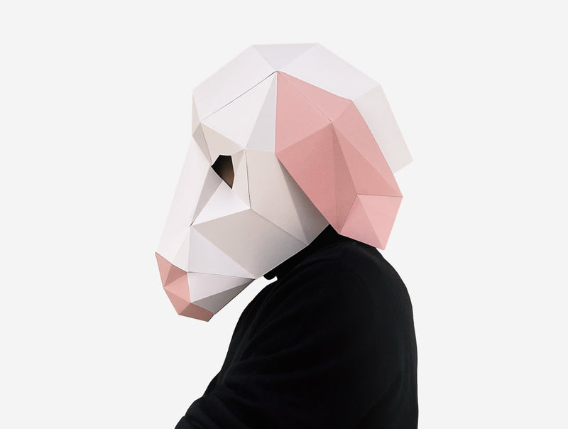 Lamb Mask <br> DIY Paper Mask Template