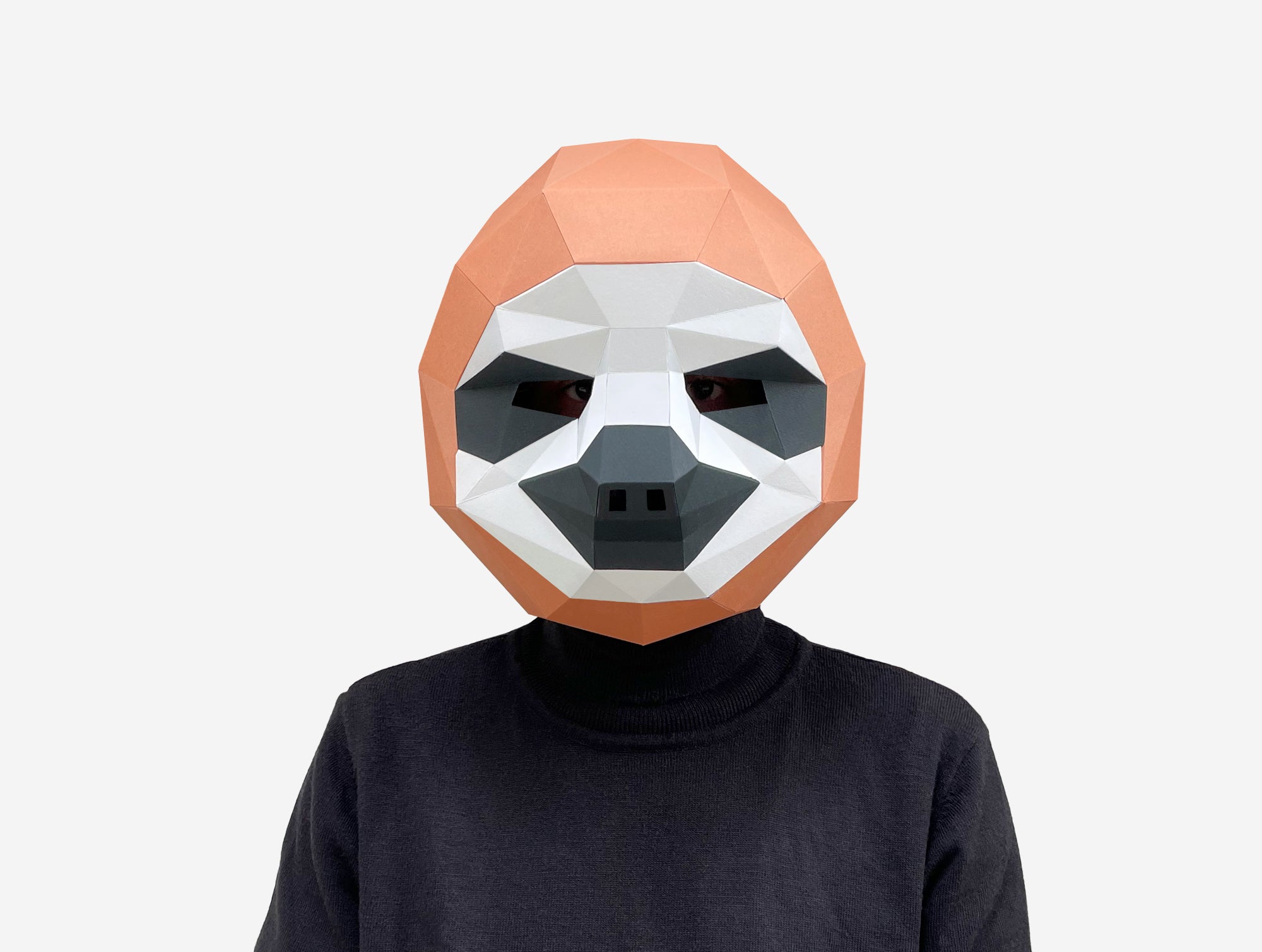 Sloth Mask DIY Paper Mask Template | Lapa Studios