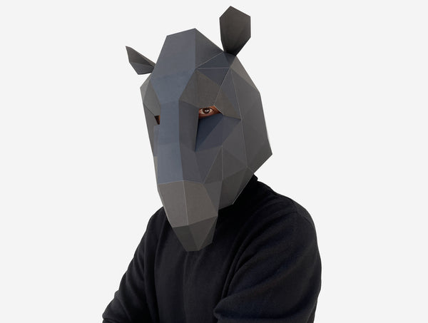 Tapir Mask <br> DIY Paper Mask Template (Copy)