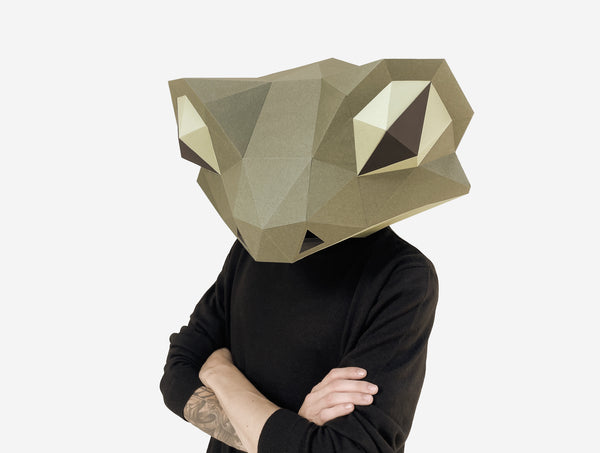 Toad / Frog Mask <br> DIY Paper Mask Template