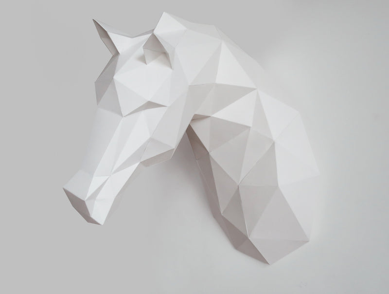 Horse Sculpture <br> DIY Paper Craft Template
