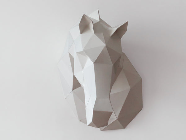 Horse Sculpture <br> DIY Paper Craft Template