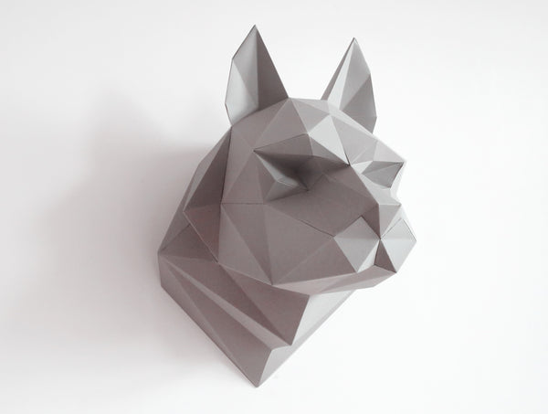 Wolf Sculpture <br> DIY Paper Craft Template