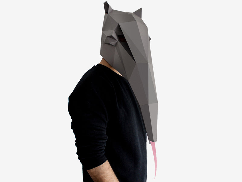 Anteater Mask <br> DIY Paper Mask Template