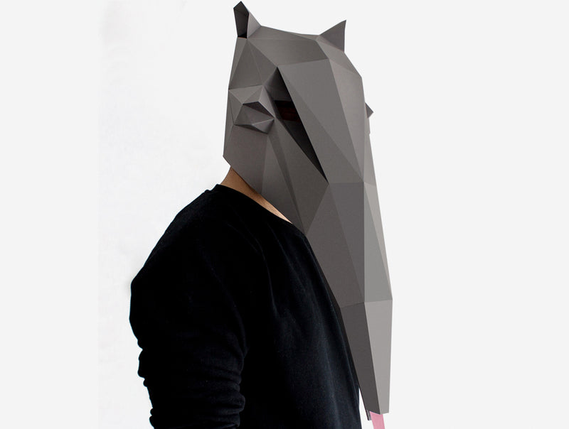 Anteater Mask DIY Paper Mask Template – Lapa Studios