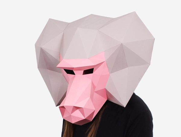 Baboon Mask DIY Paper Mask Template – Lapa Studios