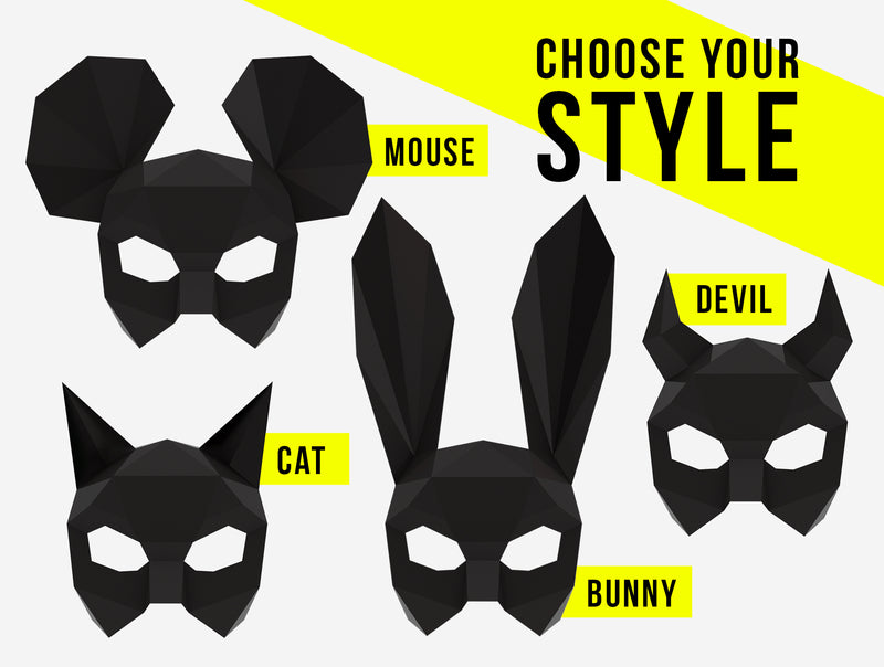 Half Cat Mask/diy Cat Mask/paper Cat Mask/diy Mask/fancy Dress/halloween  Mask/printable Templates/animal Mask/kitten Mask/ 