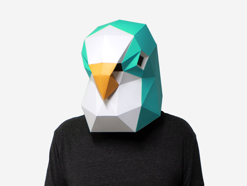 Budgie Bird Mask DIY Paper Mask Template – Lapa Studios budgie-bird-mask-diy-paper-mask-template-lapa-studios