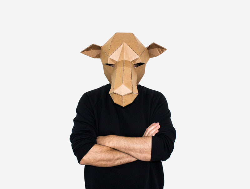 Camel Mask <br> DIY Paper Mask Template
