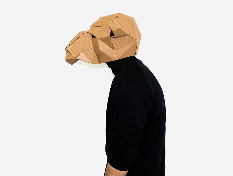 Camel Mask <br> DIY Paper Mask Template