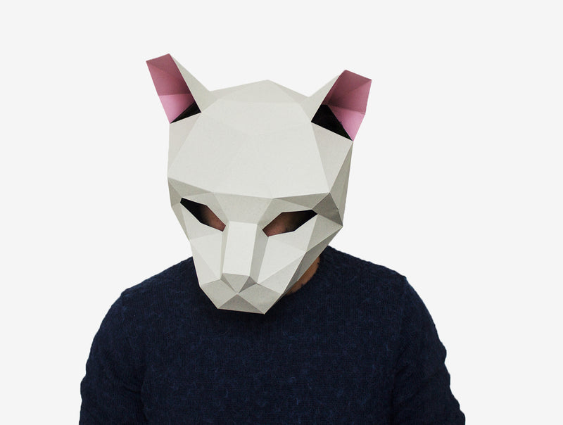 Cat Mask <br> DIY Paper Mask Template