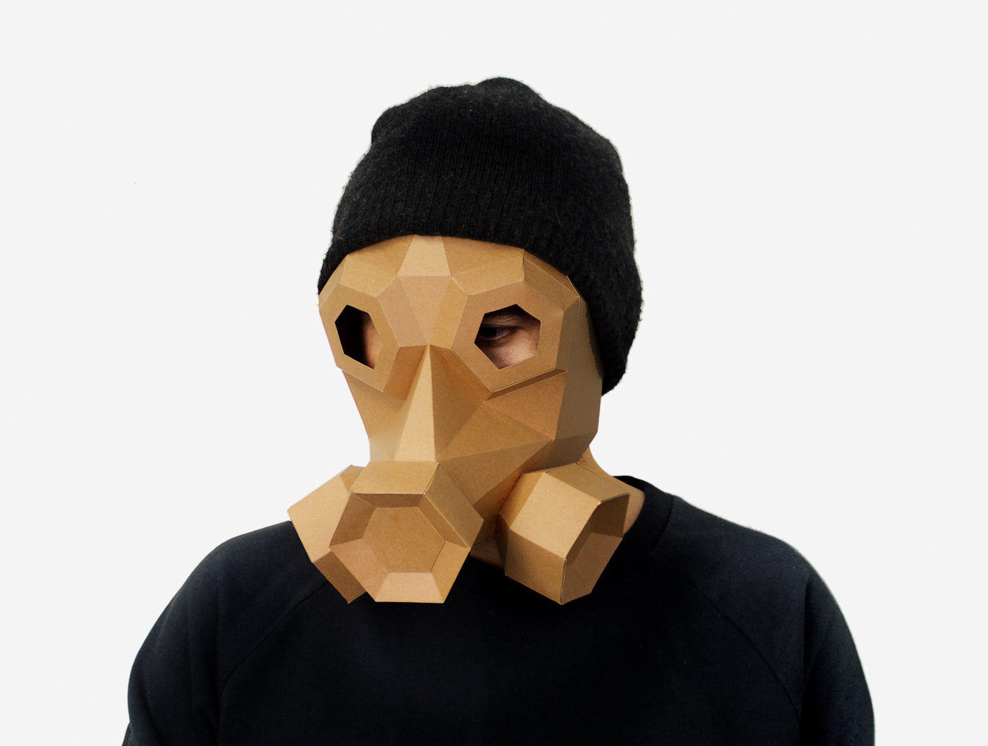 template for gas mask