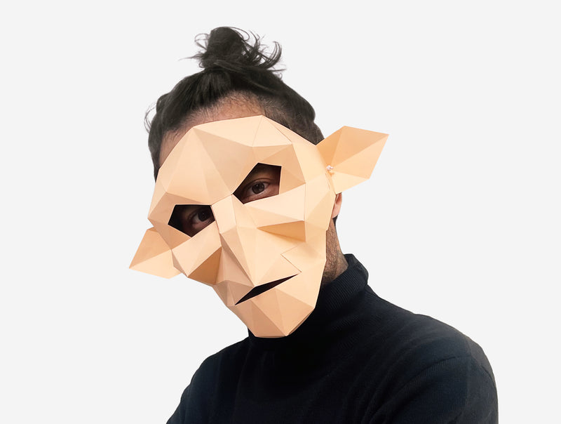 Paper Face Figure Full Face Paper Mask Template
