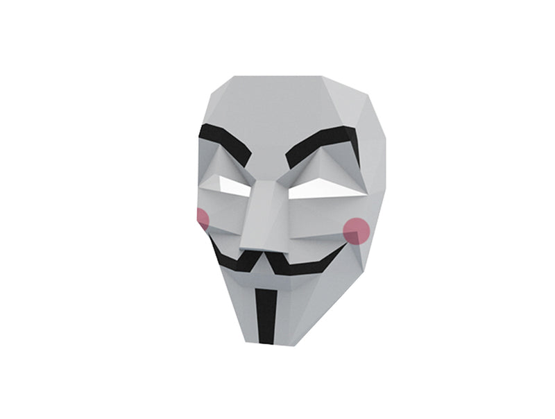 plast aritmetik lommeregner Guy Fawkes Vendetta Mask DIY Paper Mask Template – Lapa Studios
