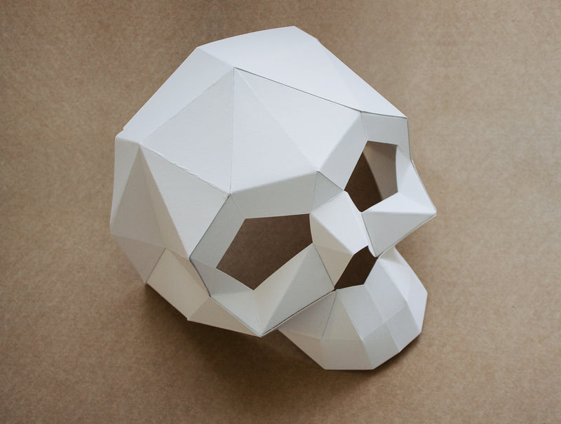 Half Skull Mask DIY Paper Mask Template Lapa Studios