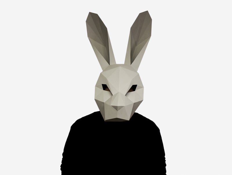 Hare Mask <br> DIY Paper Mask Template