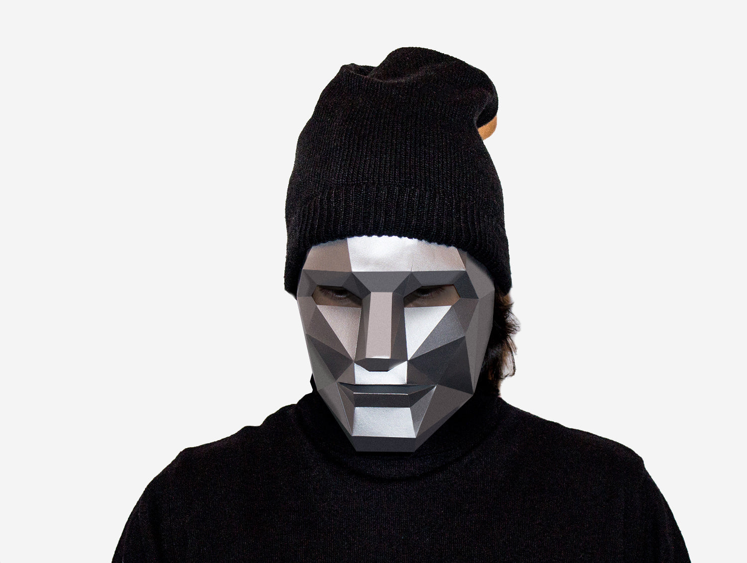 Human Face Half Mask DIY Paper Mask Template – Lapa Studios