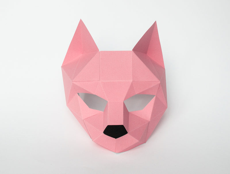Kids Cat Mask <br> DIY Paper Mask Template