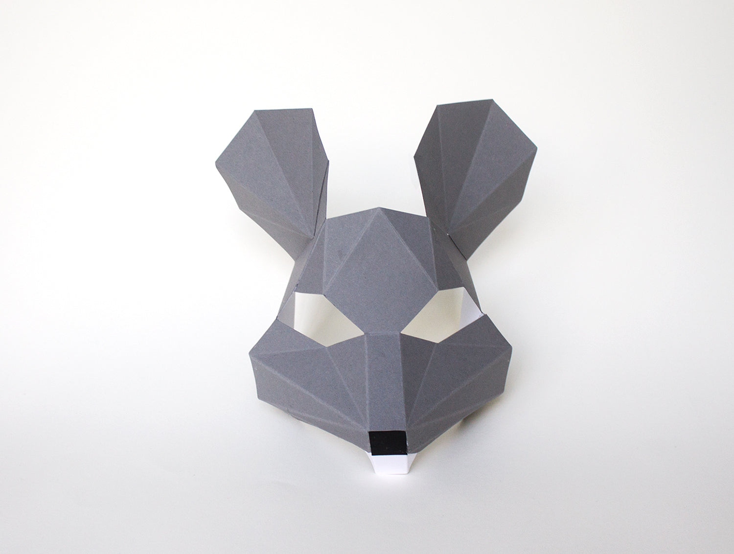 Mouse Mask Pattern Kids Mouse Mask DIY Paper Mask Template – Lapa Studios