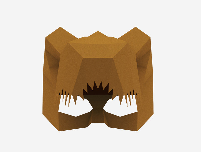 Kids Dinosaur Mask <br> DIY Paper Mask Template
