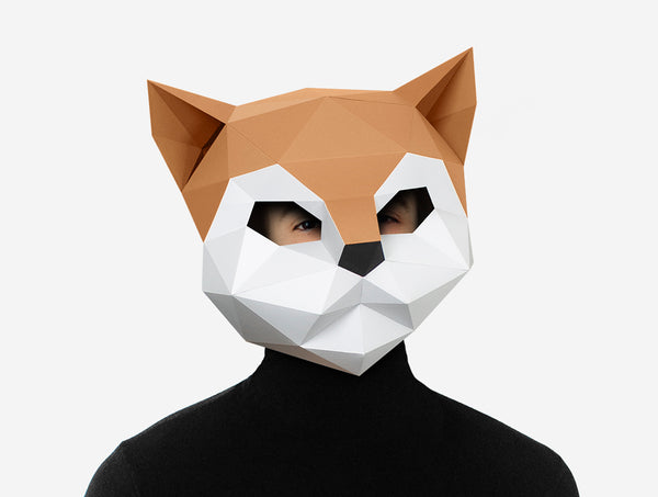 Kitten Cat Mask <br> DIY Paper Mask Template