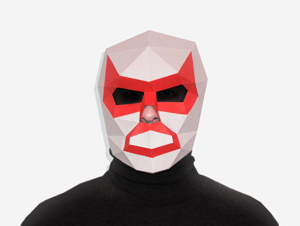 Luchador Mask <br> DIY Paper Mask Template