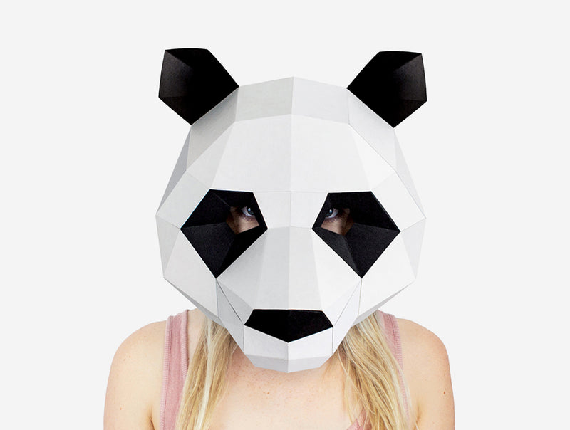 Panda Head Mask