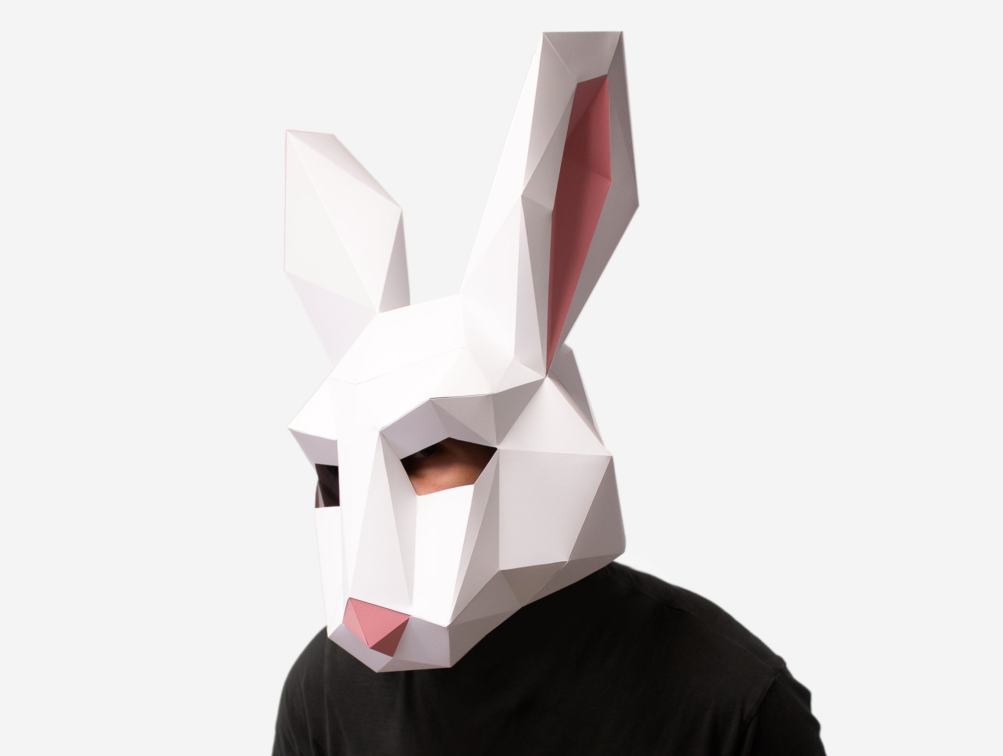 Mask Print On Rabbit Rabbit Mask DIY Paper Mask Template – Lapa Studios